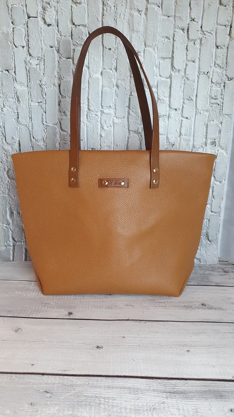 Hands of Tym Course 'Bag in a Day' Practical Leather Course Tote Bag