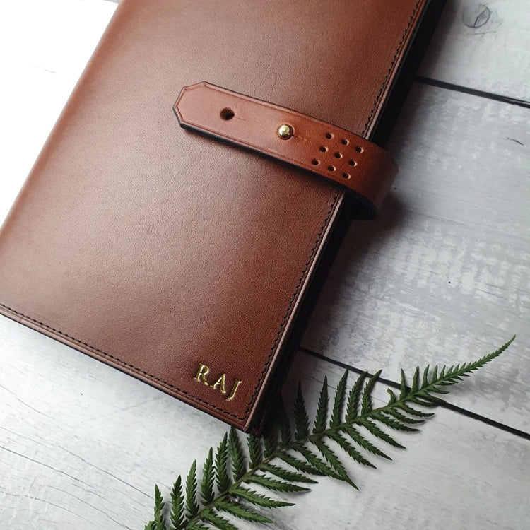 Hands of Tym Notebooks & Notepads 'Laurel' The Bespoke Handmade Luxury Leather Notebook Journal A5 standard