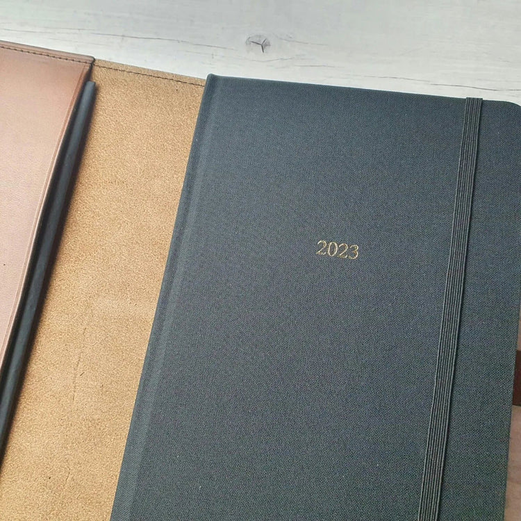 Hands of Tym Notebooks & Notepads 'Laurel' The Bespoke Handmade Luxury Leather Notebook Journal A5 standard