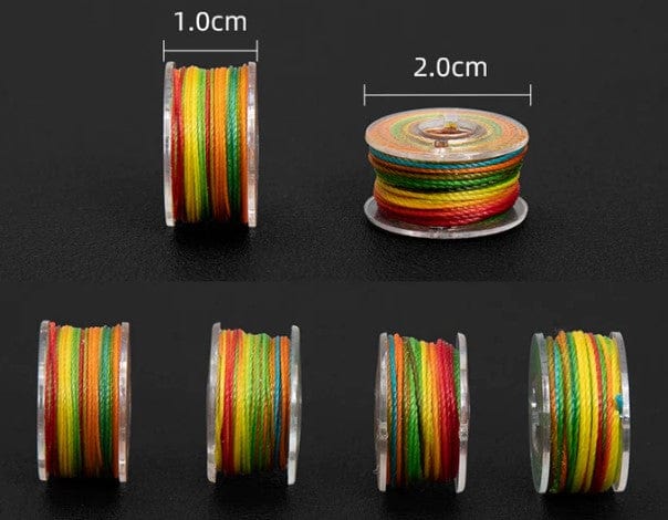 Hands of Tym Tools and Supplies 25 Colours Leather Sewing Thread Kit Round Waxed Thread Set - 35mm