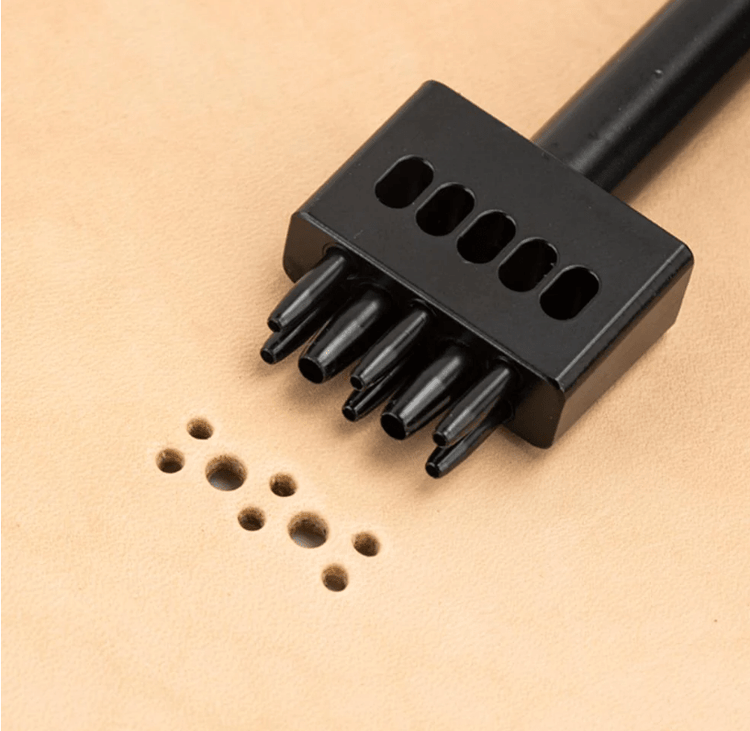 Ivan Tools and Supplies 8 holes / 2.5mm (3/32") Multi Round Leather Hole Punches - Brogue Pattern
