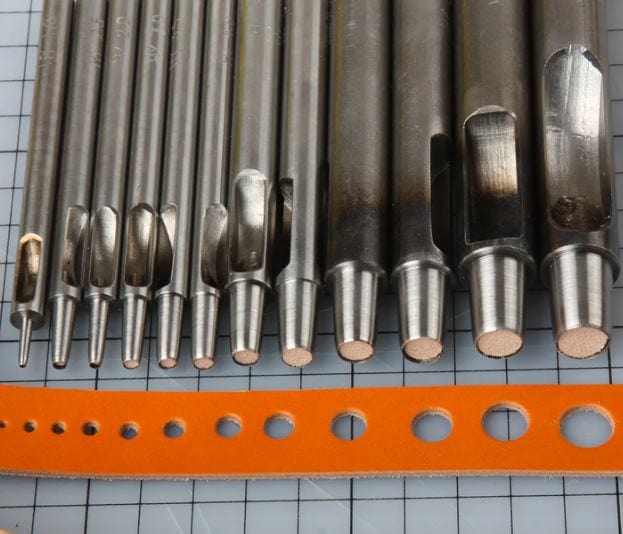 Wuta Punches & Awls Handheld Precision Hollow Hole Punch for Leather Crafting