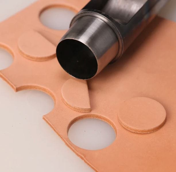 Wuta Punches & Awls Handheld Precision Hollow Hole Punch for Leather Crafting