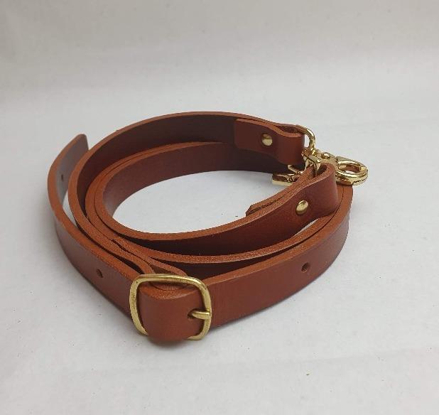Hands of Tym Bag Adjustable Vegetable Tanned Leather Bag Strap with buckle and clips