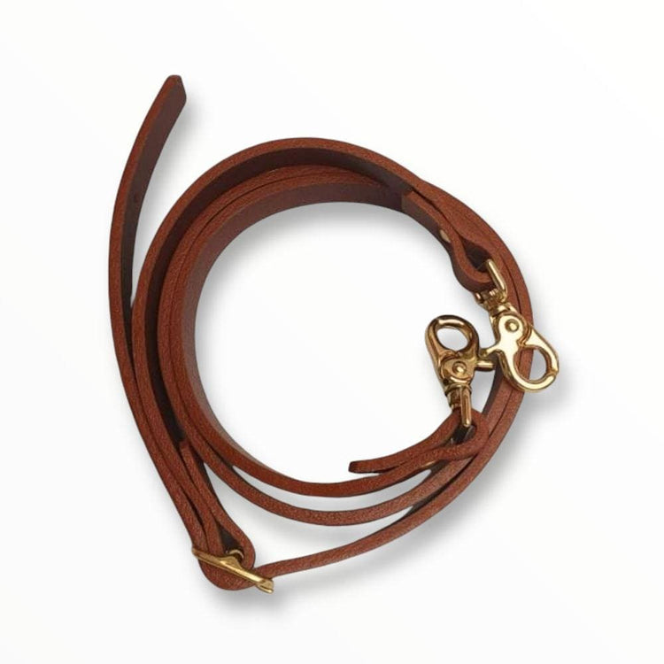 Hands of Tym Bag Adjustable Vegetable Tanned Leather Bag Strap with buckle and clips
