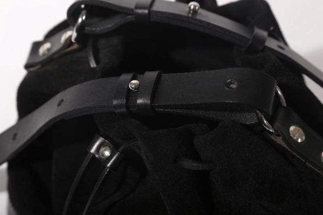 Hands of Tym Bag 'Hazel Mini' Bespoke Handmade Soft Suede and Leather Mini Bucket Bag