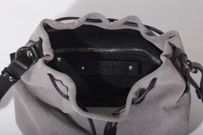 Hands of Tym Bag 'Hazel Mini' Bespoke Handmade Soft Suede and Leather Mini Bucket Bag
