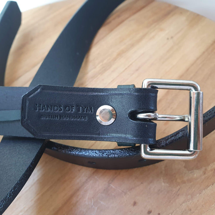 Hands of Tym Belts 'Ash Slim' Bespoke Handmade Leather Belt - Slim 25mm