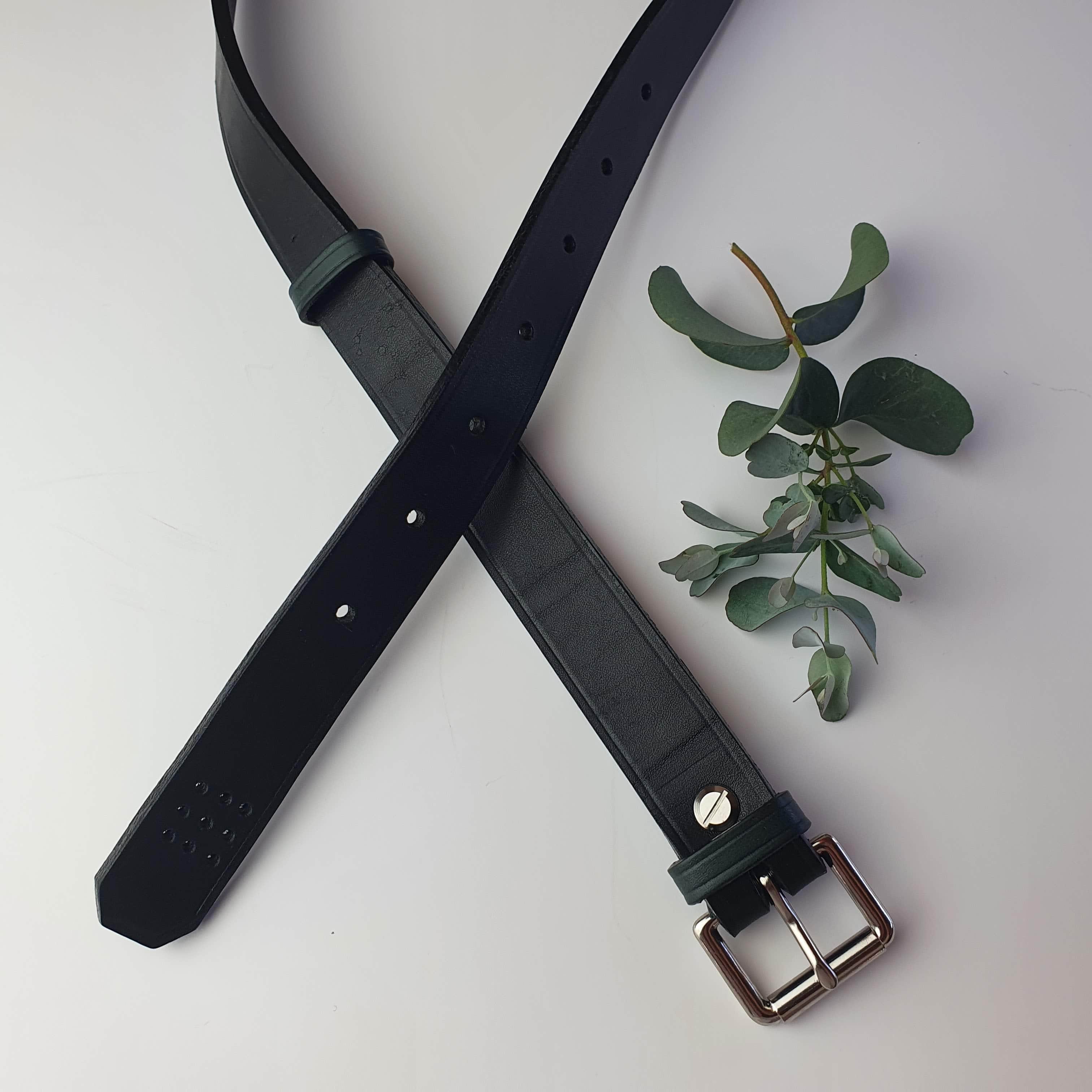 Custom leather outlet belts near me