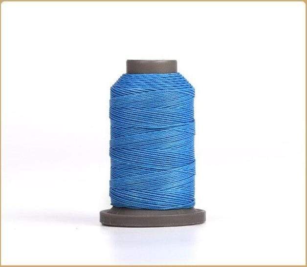 Hands of Tym Cerulean-1spool 100% polyester waxed thread - 0.55 mm diameter for leather crafting