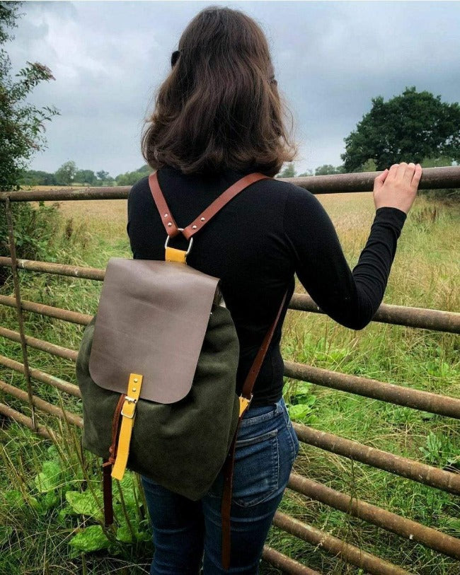 Hands of Tym Course 'Bag In A Day' Practical Leather Course Backpack