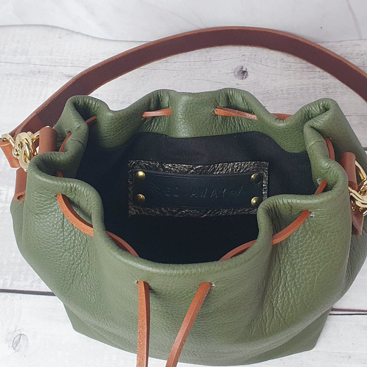 Hands of Tym Course 'Bag in a Day' Practical Leather Course Mini Bucket Bag