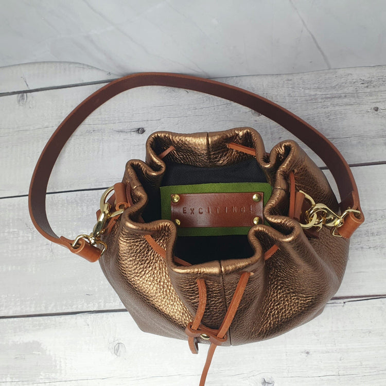 Hands of Tym Course 'Bag in a Day' Practical Leather Course Mini Bucket Bag