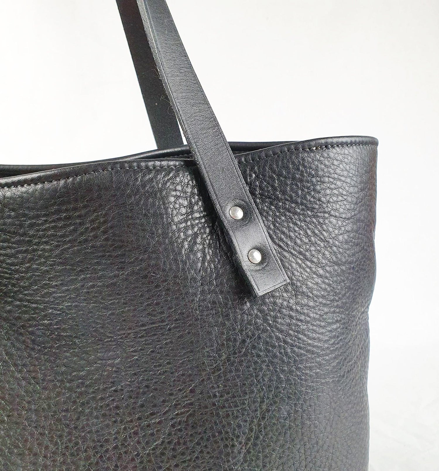 Hands of Tym Course 'Bag in a Day' Practical Leather Course Tote Bag