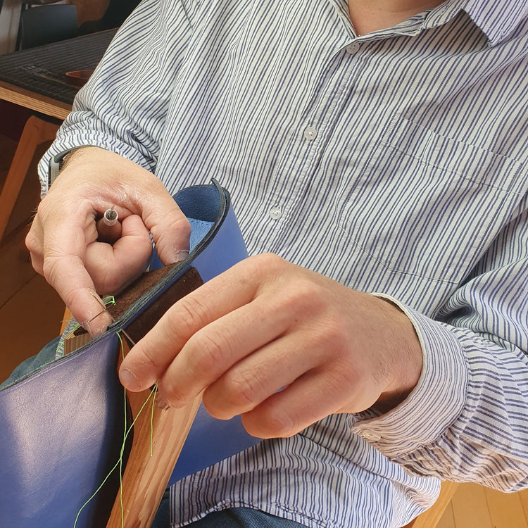 Hands of Tym Course Saturday 6th August 2022 'Bag in a Day' Practical Hand Stitching Leather Course - The Satchel
