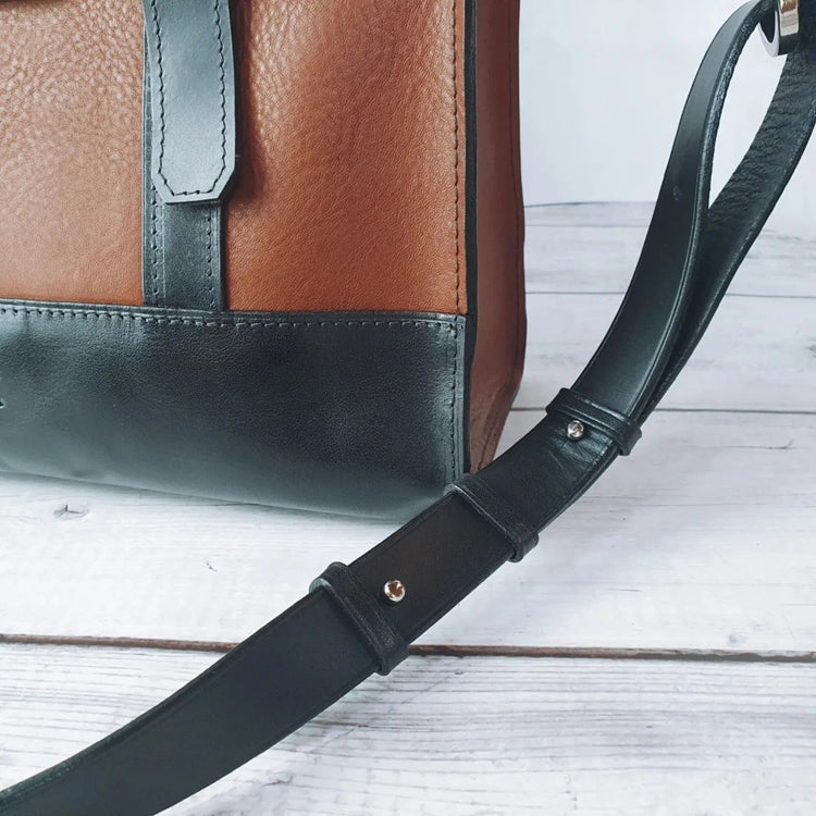 Hands of Tym Handbags 'Fern' Bespoke Handmade Leather Handbag with zip and top handle