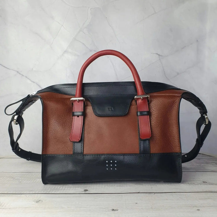 Hands of Tym Handbags 'Fern' Bespoke Handmade Leather Handbag with zip and top handle