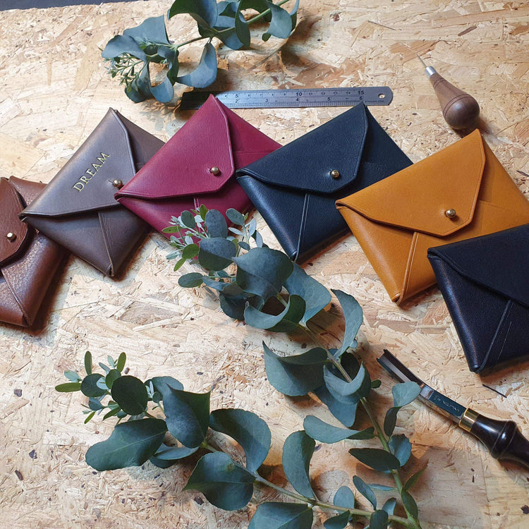 Hands of Tym 'Holly' Bespoke Handmade Custom Leather Purse