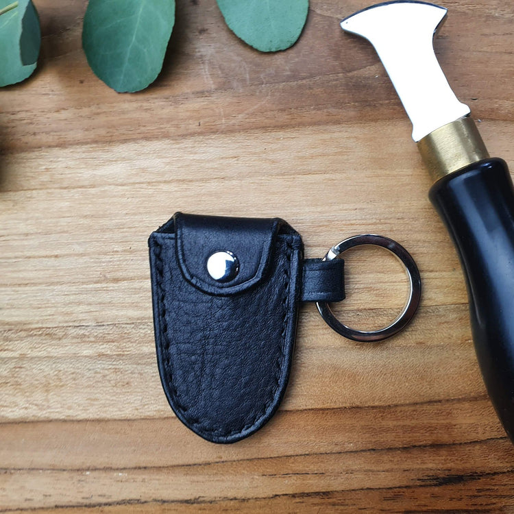 Hands of Tym 'Kevin' The Handmade Leather Safe Key Pouch Holder on Keyring