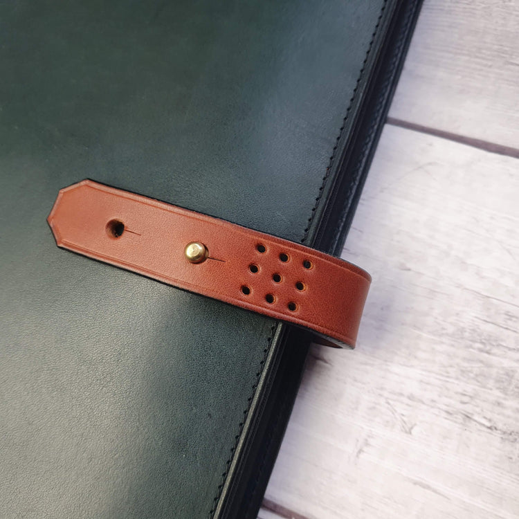Hands of Tym Notebooks & Notepads 'Laurel Sketch' The Bespoke Handmade Luxury Leather Sketchbook A4 A5 Landscape