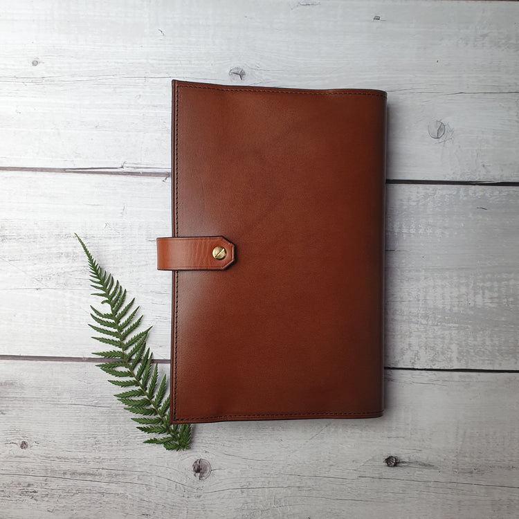 Hands of Tym Notebooks & Notepads 'Laurel' The Bespoke Handmade Luxury Leather Notebook / Diary A5 - Slim