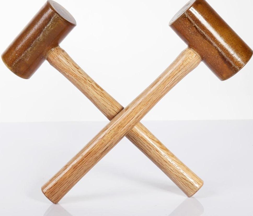 1-3/4 Natural Rawhide Hammer Leather Mallet, HAM-0053