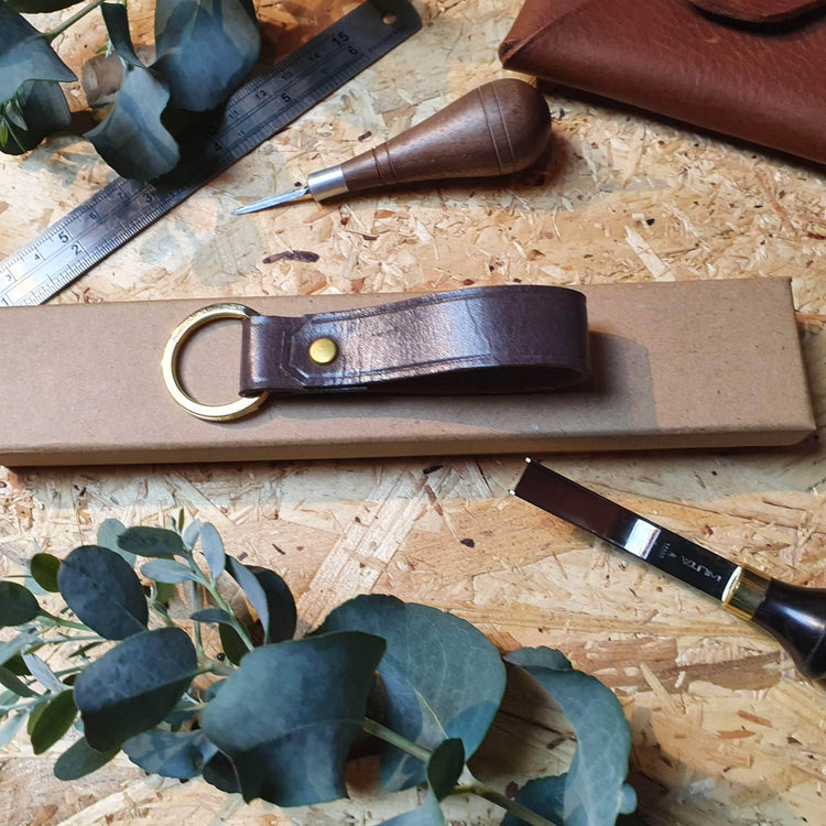 Hands of Tym 'Samara' The Personalised Handmade Leather Keyring