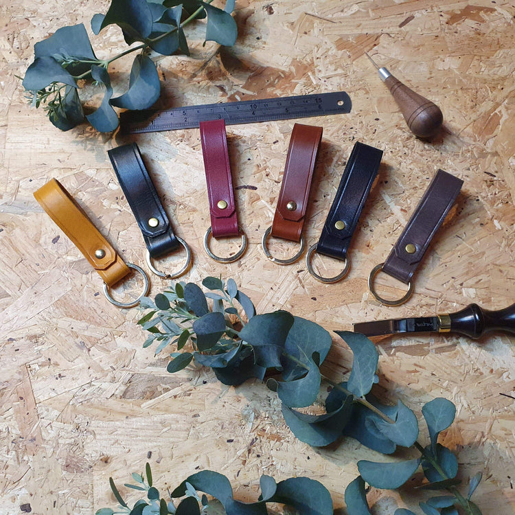 Hands of Tym 'Samara' The Personalised Handmade Leather Keyring