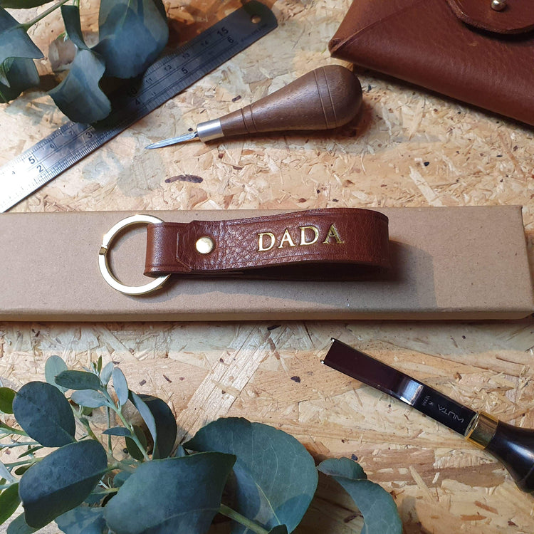 Hands of Tym 'Samara' The Personalised Handmade Leather Keyring