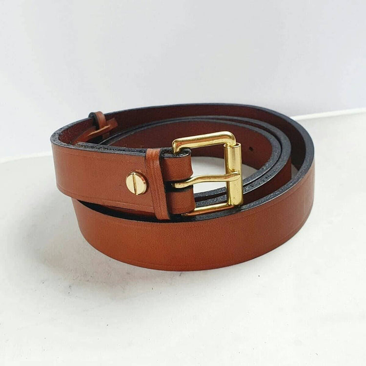 Hands of Tym SLG 'Ash Slim' Bespoke Handmade Leather Belt - Slim 25mm