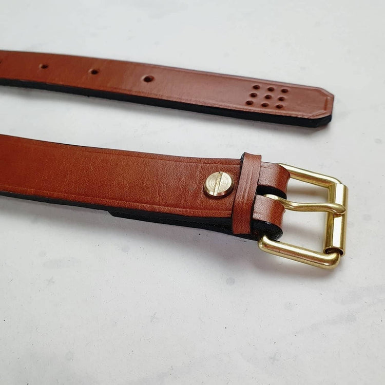 Hands of Tym SLG 'Ash Slim' Bespoke Handmade Leather Belt - Slim 25mm