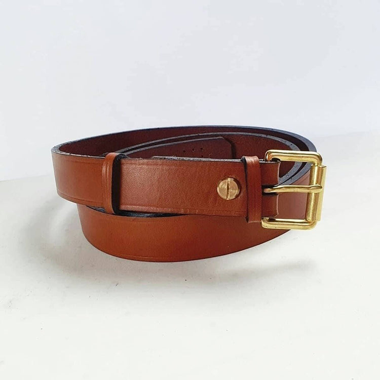 Hands of Tym SLG 'Ash Slim' Bespoke Handmade Leather Belt - Slim 25mm