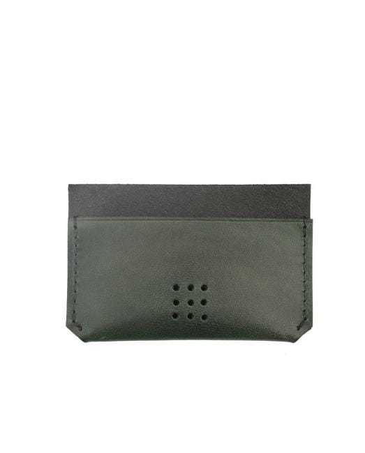 Hands of Tym SLG Green 'Yew' The Bespoke Handmade Leather Card Holder