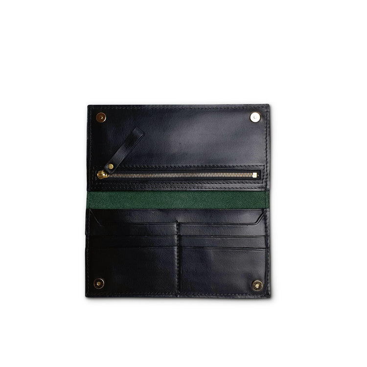 Hands of Tym SLG 'Juniper' Bespoke Handmade Long Leather Purse with zip