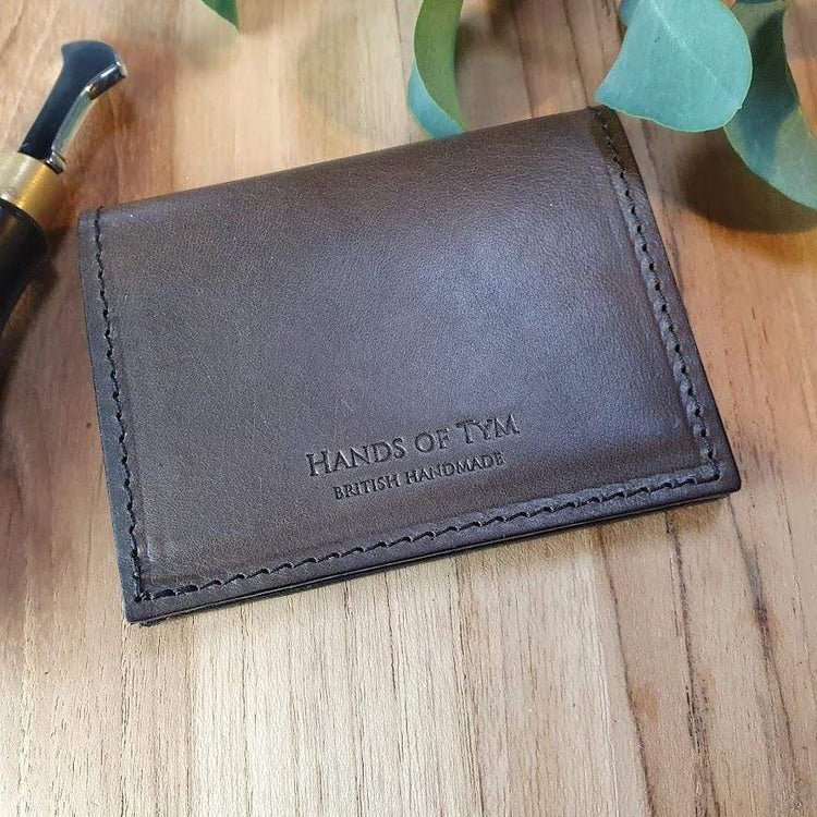 Hands of Tym SLG 'Larch Slim' Bespoke Handmade Leather Slim Card Wallet