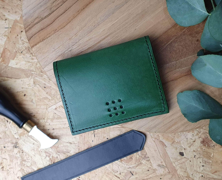 Hands of Tym SLG 'Larch Slim' Bespoke Handmade Slim Card Wallet