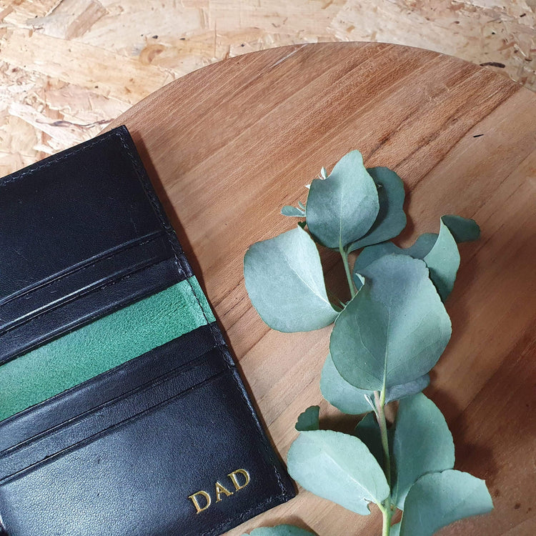Hands of Tym SLG 'Larch Slim' Bespoke Handmade Slim Card Wallet