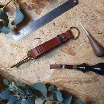 Hands of Tym SLG 'Sycamore Fob' The Bespoke Handmade Leather Key Fob