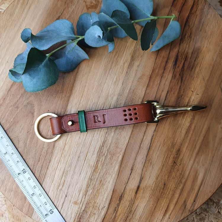 Hands of Tym SLG 'Sycamore Fob' The Bespoke Handmade Leather Key Fob