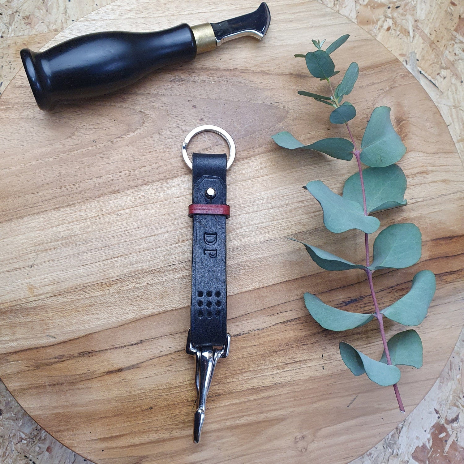 Hands of Tym SLG 'Sycamore Fob' The Bespoke Handmade Leather Key Fob