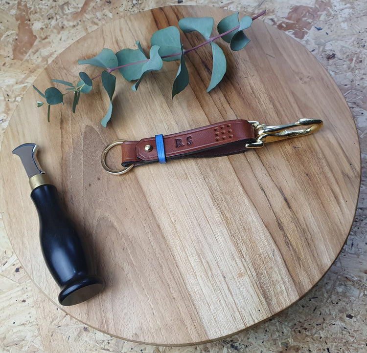 Hands of Tym SLG 'Sycamore Fob' The Bespoke Handmade Leather Key Fob