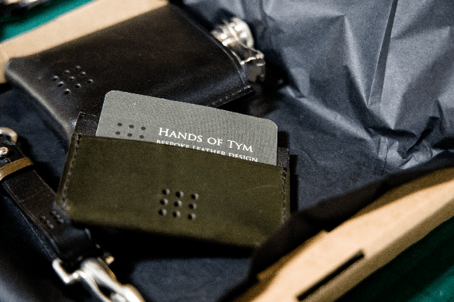 Hands of Tym SLG 'Yew' The Bespoke Handmade Leather Card Holder