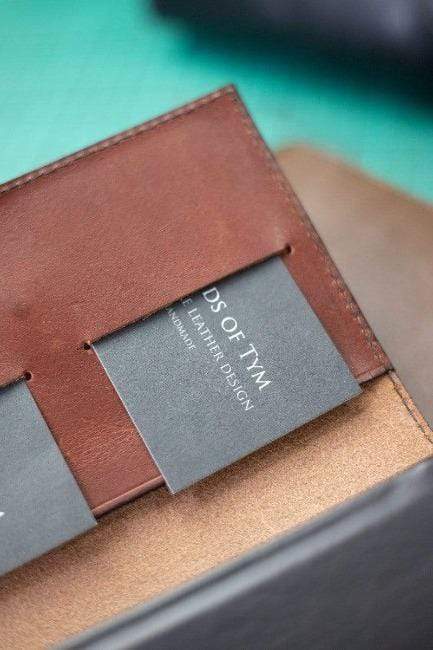 Hands of Tym stationery 'Laurel' The Bespoke Handmade Luxury Leather Notebook / Diary A5 - Slim