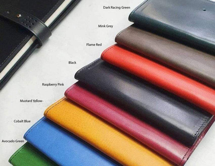 Hands of Tym stationery 'Laurel' The Bespoke Handmade Luxury Leather Notebook / Diary A6