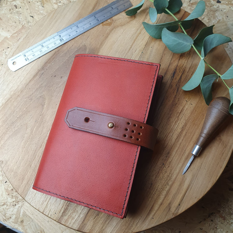 Hands of Tym stationery 'Laurel' The Bespoke Handmade Luxury Leather Notebook / Diary A6
