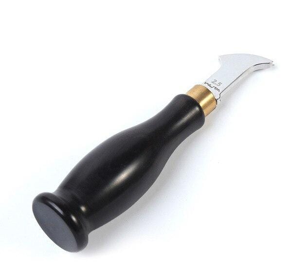 Hands of Tym Tools and Supplies 2.5mm-1pcs Leather craft edge creaser - stainless steel with wooden handle