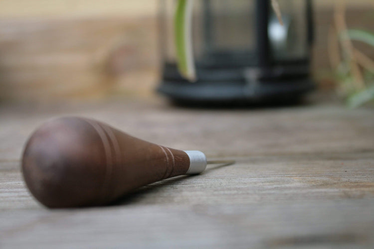 Hands of Tym Tools and Supplies British handmade diamond tipped stitching awl for leather craft