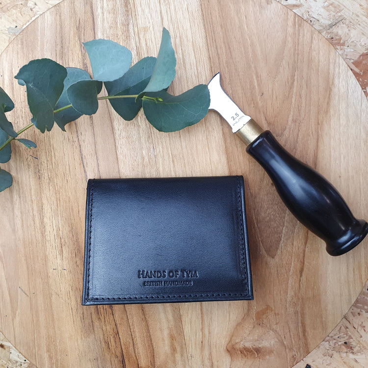 Hands of Tym Wallets & Money Clips 'Larch Slim' Bespoke Handmade Leather Slim Card Wallet