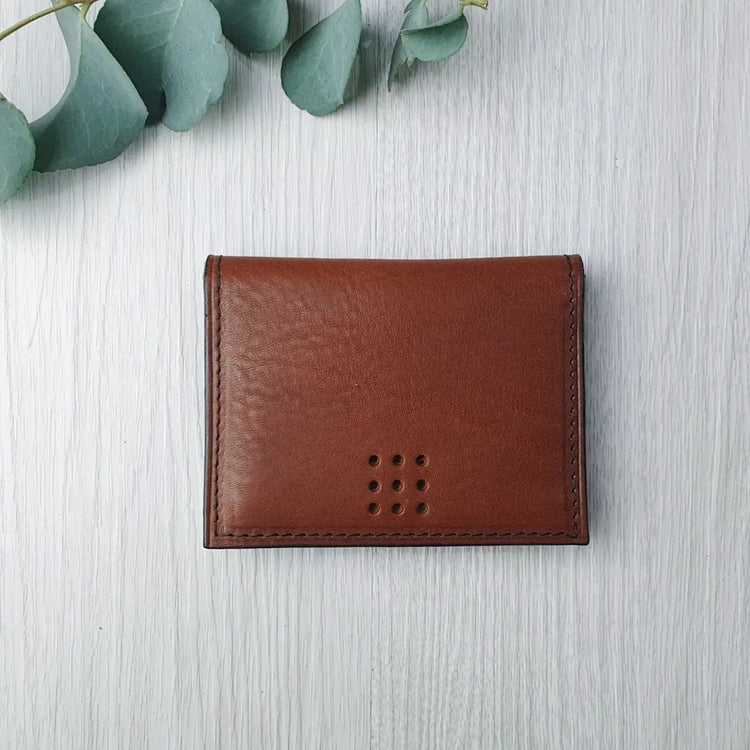 Hands of Tym Wallets & Money Clips 'Larch Slim' Bespoke Handmade Leather Slim Card Wallet