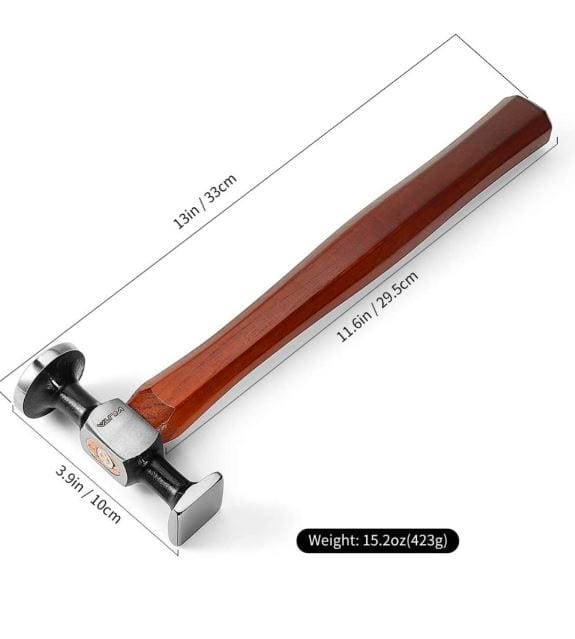 Wuta Tools and Supplies Double headed Steel Leather Hammer/ Mallet